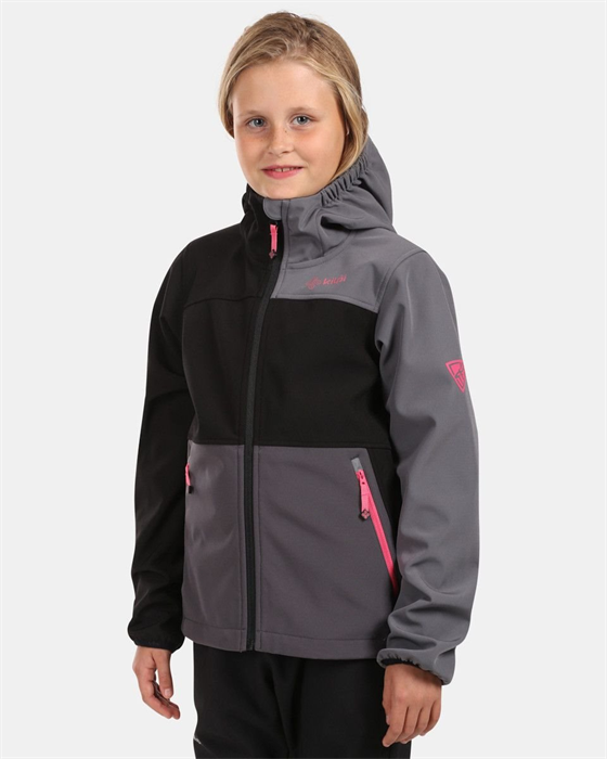 Kilpi - Bunda juniorská softshell RAVIA-J, černá